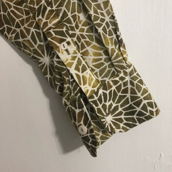 Vintage Red Psychedelic Brown Shirt Medium - Picture 3 of 7